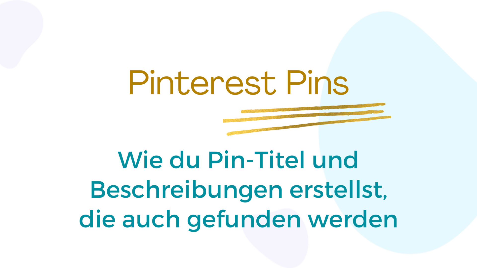 Keyword-optimierte Pinterest Pin-Beschreibung und Pin-Titel