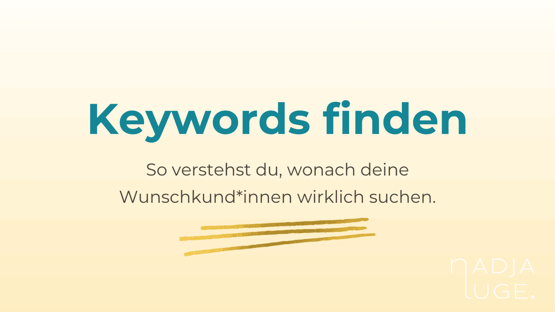 Anleitung: Die richtigen Keywords für deinen Blog finden.